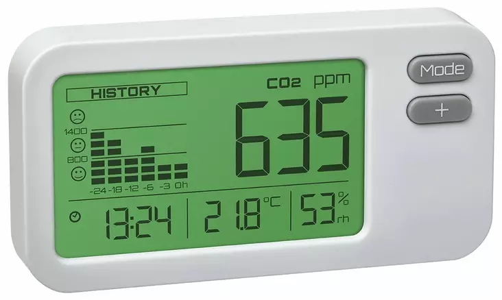 Hiilidioksidimittari värinäytöllä - Mittarit - 45200 - 1