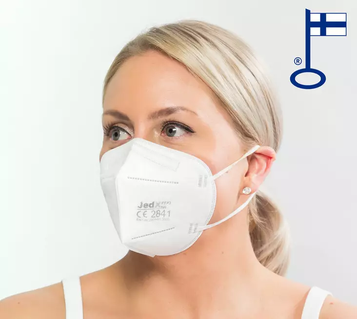 Suomalainen hengityssuojain FFP3 JedX - Kasvomaski, suojaimet - 000338-20 - 3