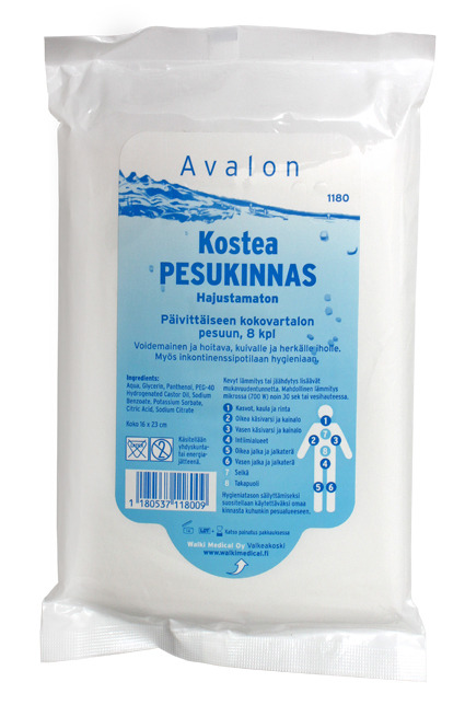 Avalon Kostea pesukinnas 8 kpl - Vartalon hoito - 28121 - 1