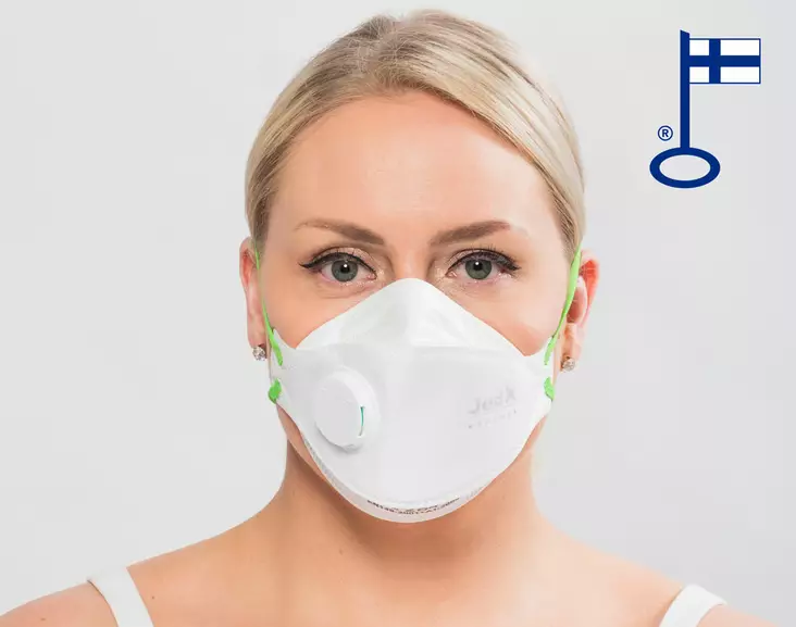 Suomalainen FFP3 JedX Fish Type 10 kpl - Kasvomaski, suojaimet - 000338-101 - 1