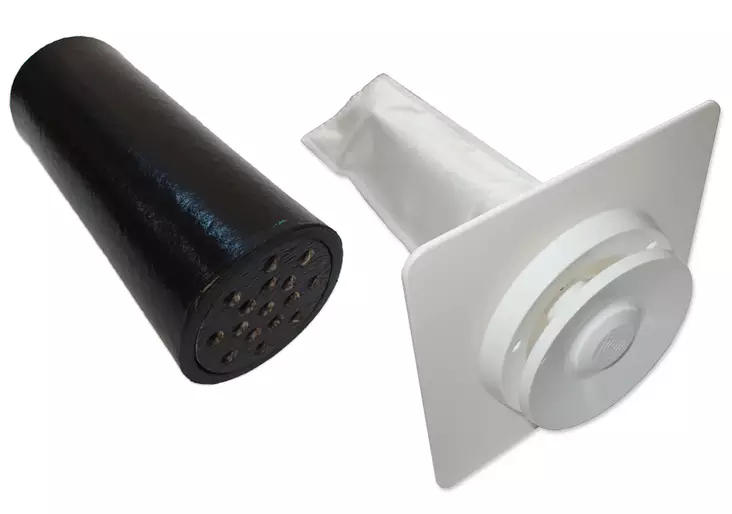 VKS-1 Tuloilmaventtiili + äänenvaimennin - Velco korvausilmaventtiilit - 000757-2 - 1