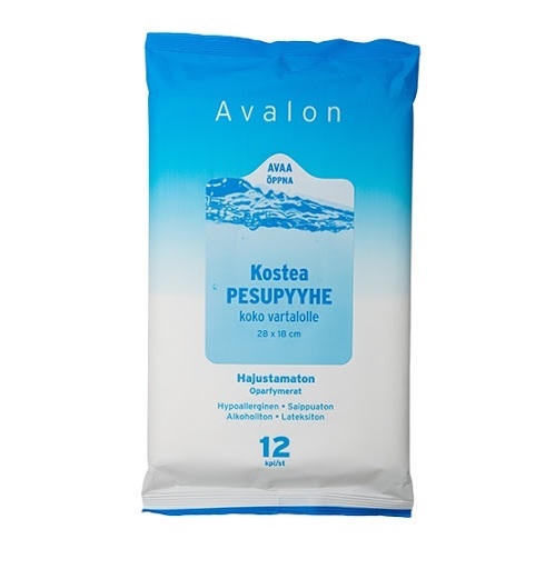 Avalon Pesupyyhe, kostea - Vartalon hoito - 000993-4 - 2