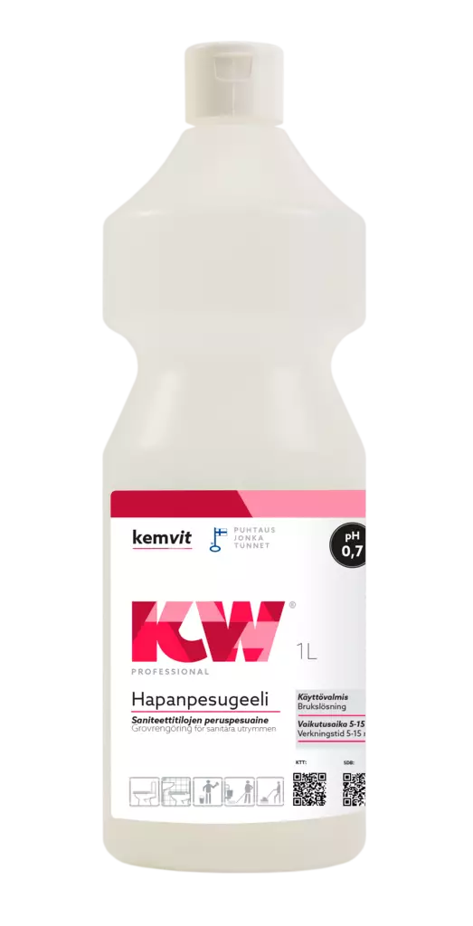 KW Hapanpesugeeli 1 litra - Kodin puhdistus - 56144 - 1