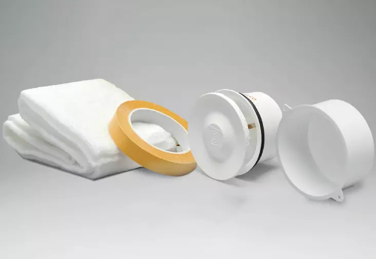 Pienennetty VTR-80 tuloilmaventtiili - Ikkunaluukkuun - 56141-8 - 1